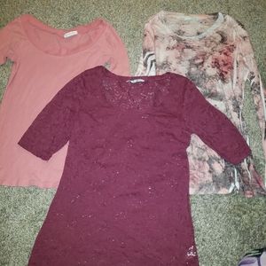 Ladies 3 Quarter/Long Sleeved 3 PC Lot